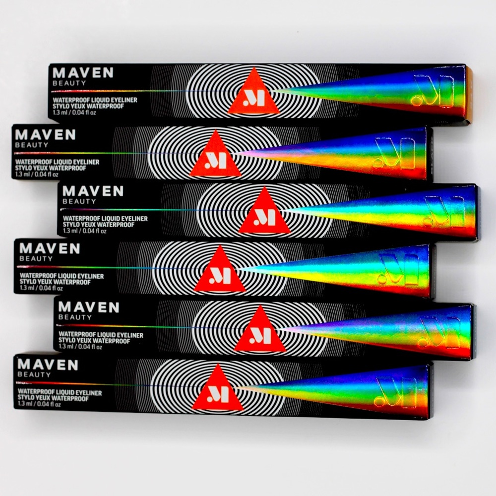 Maven Beauty Waterproof Liquid Eyeliner Set of 6